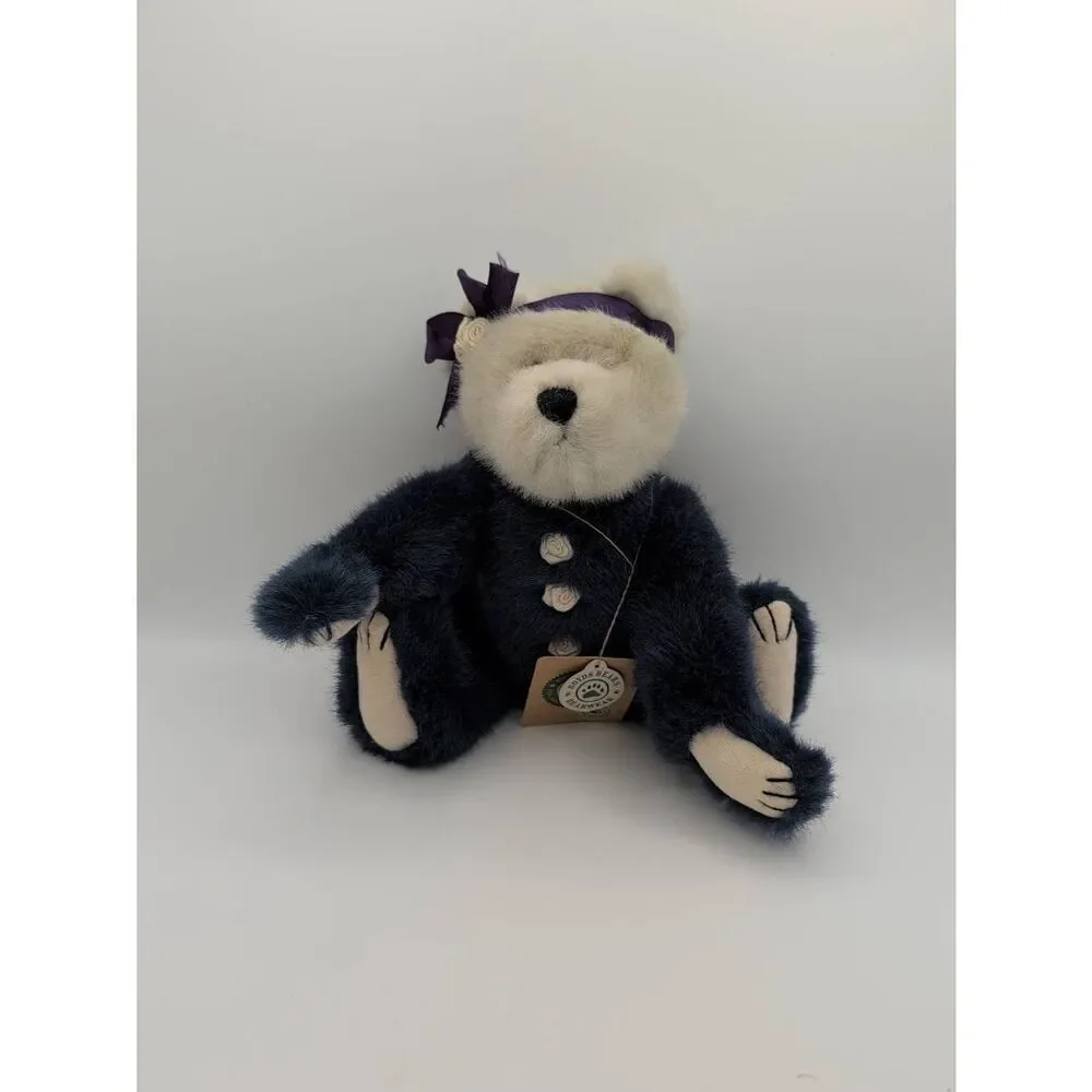 Boyds Bears Guinella Blue and Ivory Bear Plush 12